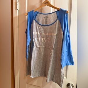 Cold Crush Blue and Gray Top